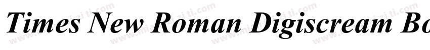 Times New Roman Digiscream Bold字体转换